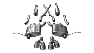 CORSA Performance 14984 Corsa 2014-2021 fits Jeep Grand Cherokee 3.6L V6 Polished Sport Cat-Back Exhaust