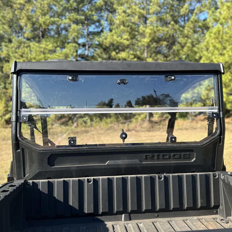Seizmik 50-55319KIT 24+ fits Kawasaki Ridge Rach Rear Folding Windshield- UV
