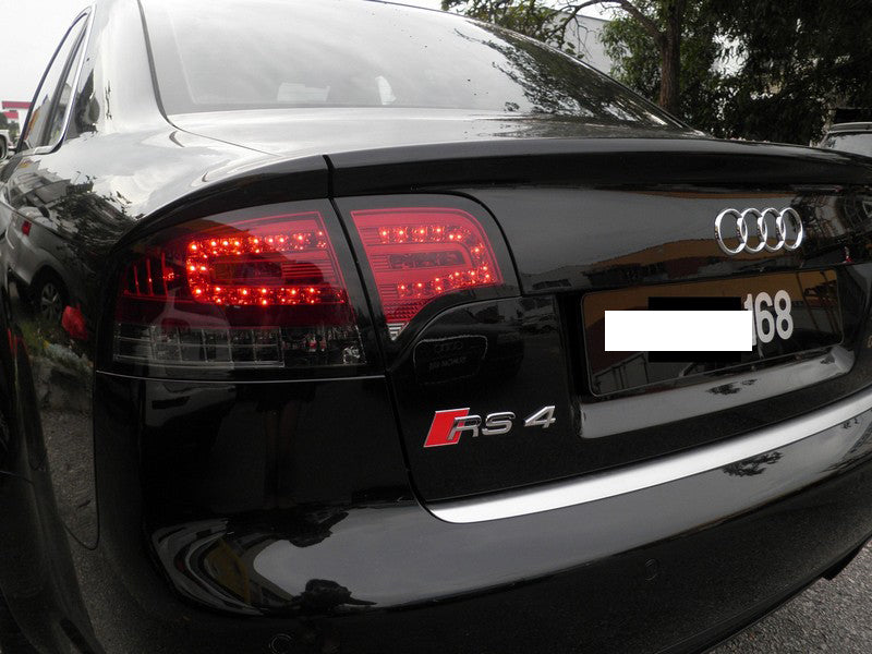 Spyder 5029294 fits Audi 06-08 A4 4Dr LED Tail Lights Red Clear ALT-YD-AA406-G2