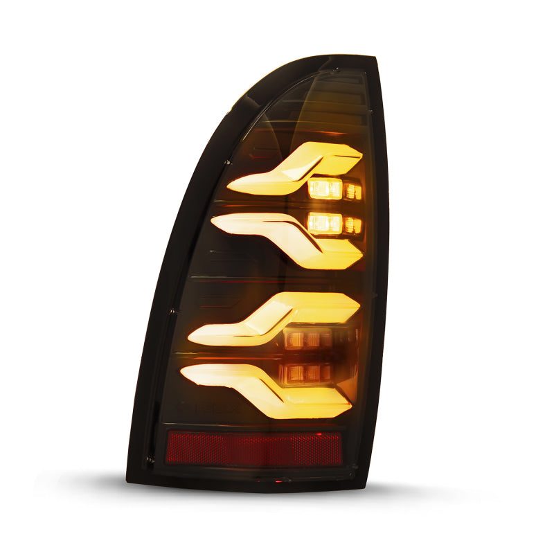 AlphaRex 680050 fits Toyota 05-15 Tacoma LUXX LED Taillights Alpha Blk w/Activ Light/Seq Signal