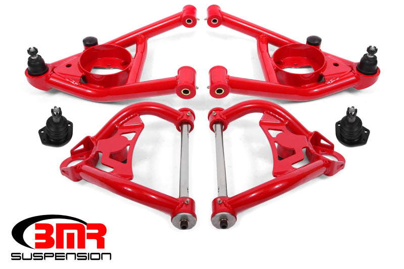 BMR AA033R A-Body Upper And Lower A-Arm Kit - Red