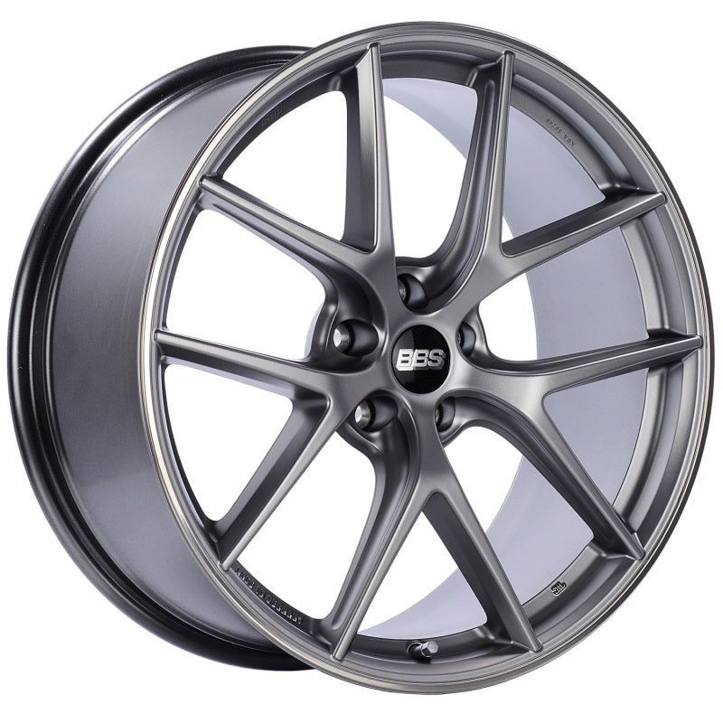 BBS CI0801PSPO CI-R 20x11.5 5x120 ET52 Platinum Satin Rim Protector Wheel -82mm PFS/Clip Required