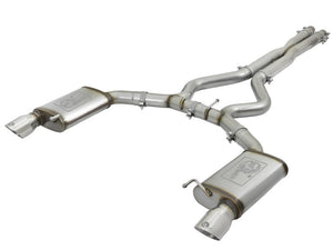AFE 49-33072-1P rce XP 3in 304 SS Cat-Back Exhausts w/ Polished Tips 15-17 fits