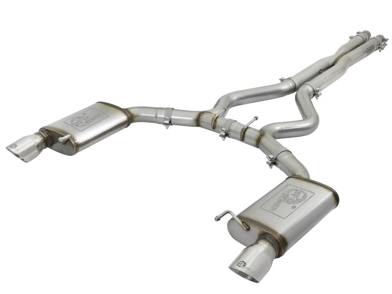 AFE 49-33072-1P rce XP 3in 304 SS Cat-Back Exhausts w/ Polished Tips 15-17 fits