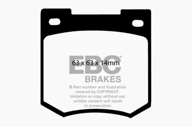 EBC DP2106 fits Ford 67-70 Cortina 1.6 Greenstuff Front Brake Pads