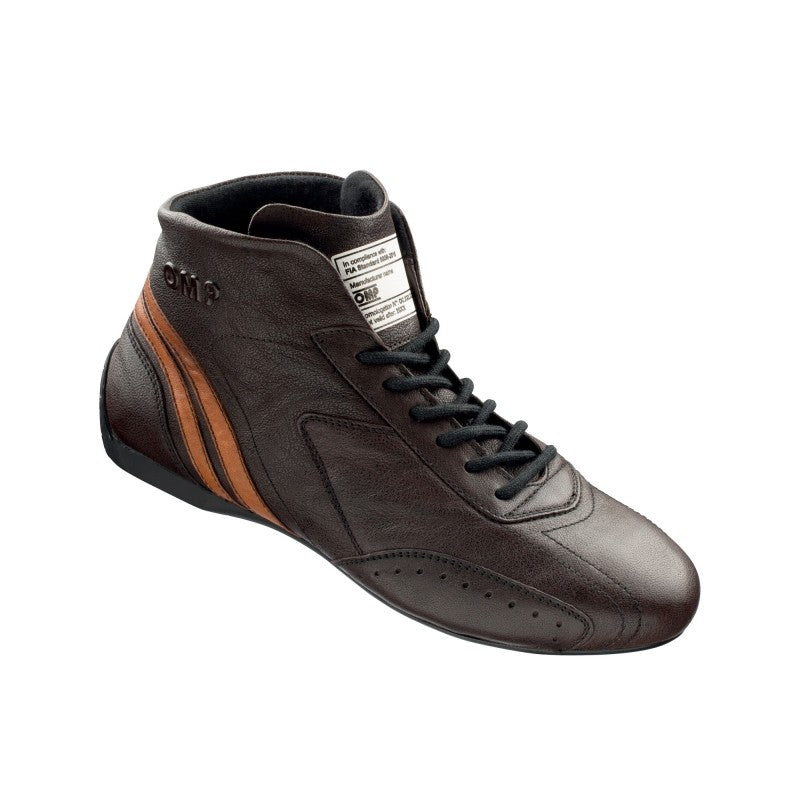 OMP IC0-0784-B01-014-42 Carrera Low Boots My2021 Dark Brown - Size42 (Fia 8856-2018)