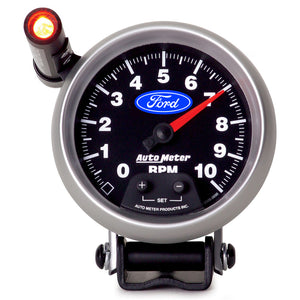 AutoMeter 880825 Autometer fits Ford 3-3/4in. 10K RPM Pedestal w/ Ext. Quick-Lite Tachometer Gauge