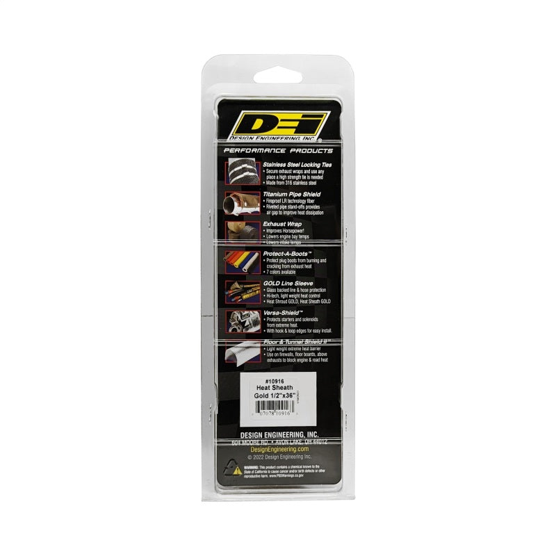 DEI  10916 Heat Sheath GOLD 1/2in x 36in