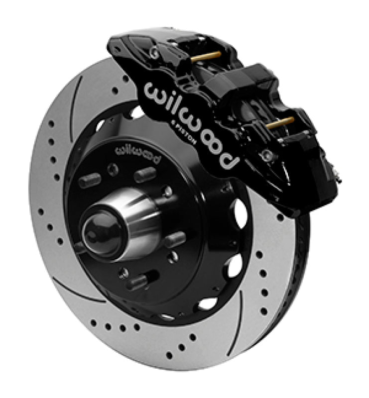 Wilwood 140-15951-D 88-98 fits GMC Truck C1500/C2500 AERO6 Front Truck Kit 14.00in - Blk