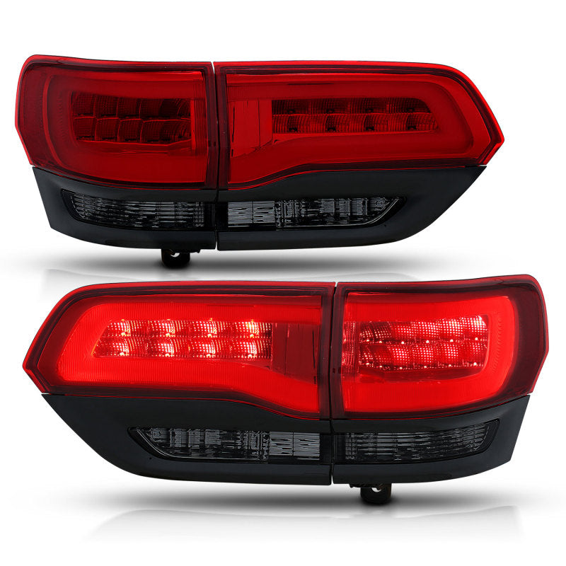 ANZO 311269 2016 fits Jeep 14-20 Grand Cherokee LED Taillights Red/Smoke