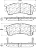 Stoptech 308.0637 Street Touring 93-97 Ford Probe / 93-97 Mazda MX-6 Front Brake Pads
