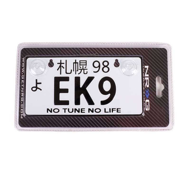 NRG MP-001-EK9 fits Mini JDM Style Aluminum License Plate (Suction-Cup Fit/Universal) - EK9