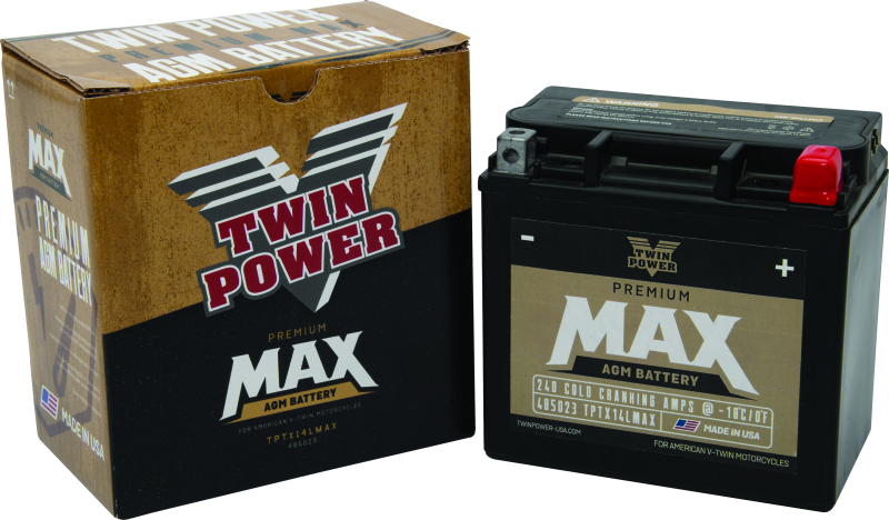 Twin Power GYZ-16HL fits  Premium MAX Battery Replaces H-D 65958-04 Made in USA