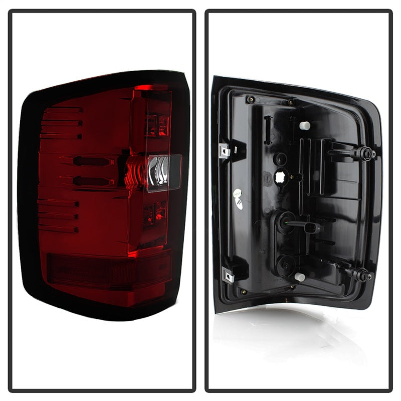 Spyder 5083753 fits Chevy 16-20 Silverado 2017 Light Bar LED Tail Lights - Red