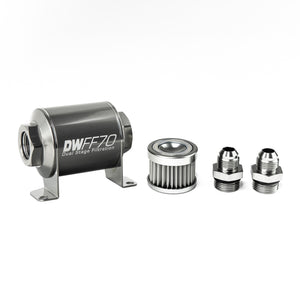 DeatschWerks 8-03-070-005K-8 Stainless Steel 8AN 5 Micron Universal Inline Fuel