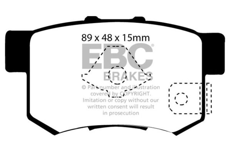 EBC DP21193/2 fits Acura 10-12 RDX 2.3 Turbo Greenstuff Rear Brake Pads