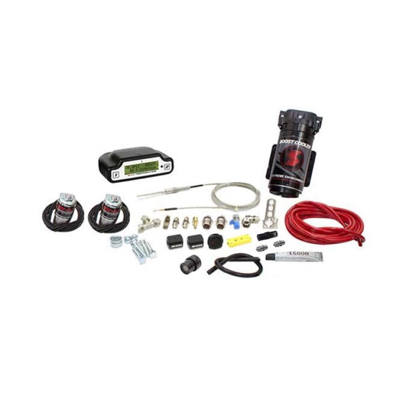 Snow Performance SNO-50100-T Univ Stg 3 Boost Cooler Water Inj. Kit (Red Hi-Temp Tubing/Quick Fittings) w/o Tank