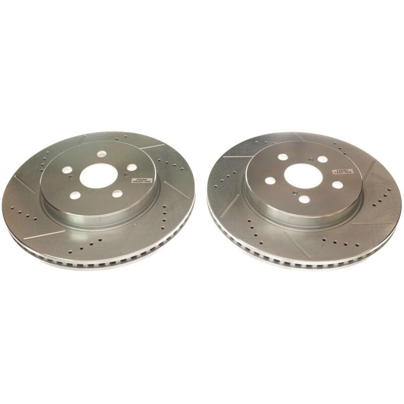 PowerStop fits Toyota 19-20 Corolla Front Evolution Drilled & Slotted Rotors -