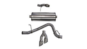 CORSA Performance 14859 Corsa 2015-2020 fits Chevy Tahoe/fits GMC Yukon Cat-Back Exhaust Sport 3in Single Side Twin Polished 4in Tips