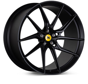Vossen F-AFP-246-F01-C26 x Novitec NF8 22x12in - 5x114.3 BP - ET33 - Satin Black Ferrari 488 / F8 Rear Wheel