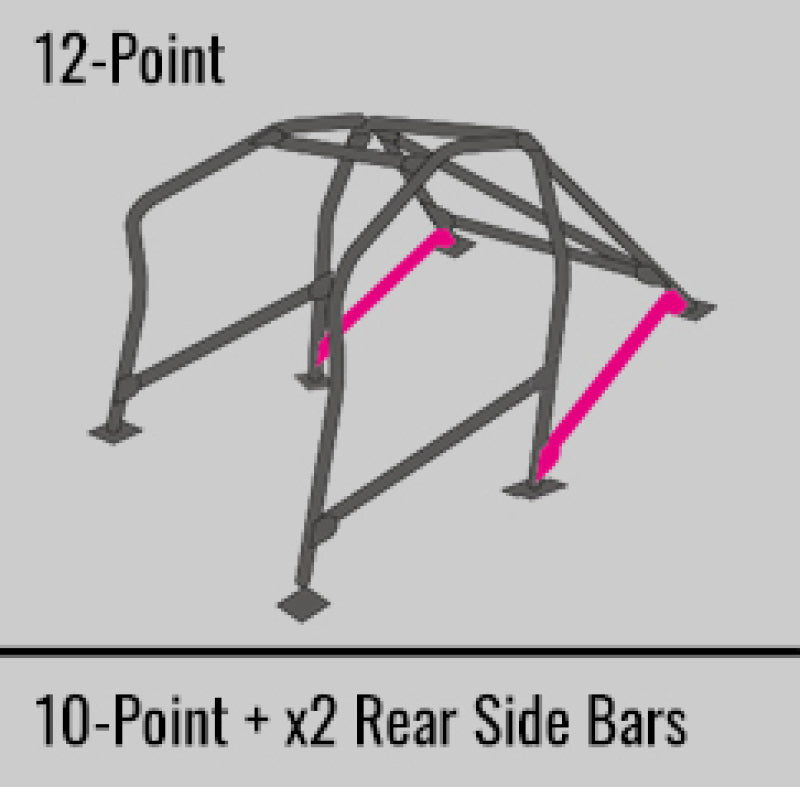Cusco 232 270 W12 Safety21 12pt 2Pssgr BLK Roll Cage fits Nissan R33 2dr (S/O/No Cancel)