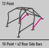 Cusco 232 270 W12 Safety21 12pt 2Pssgr BLK Roll Cage fits Nissan R33 2dr (S/O/No Cancel)