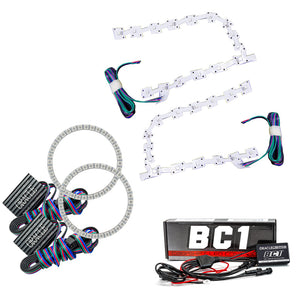 ORACLE Lighting 2642-335 Oracle 11-19 fits Chrysler 300C DRL Upgrade w/ Halo Kit - ColorSHIFT w/ BC1 Controller