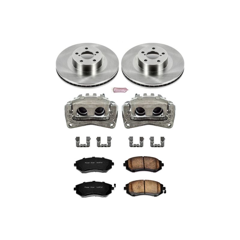 PowerStop KCOE2373 fits Saab 05-06 9-2X Front Autospecialty Brake Kit w/Calipers