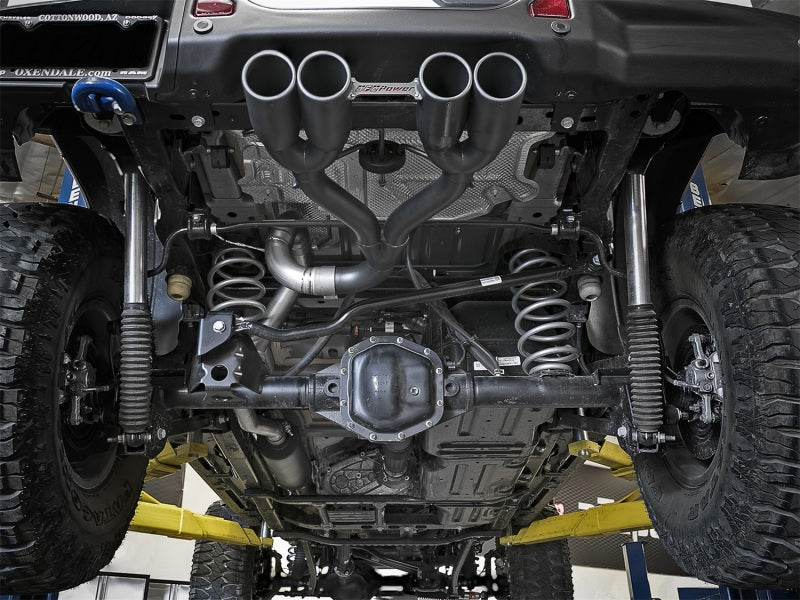 AFE 49-38071-B Series 2.5in. 304 SS C/B Exhaust System 2018 fits Jeep Wrangler