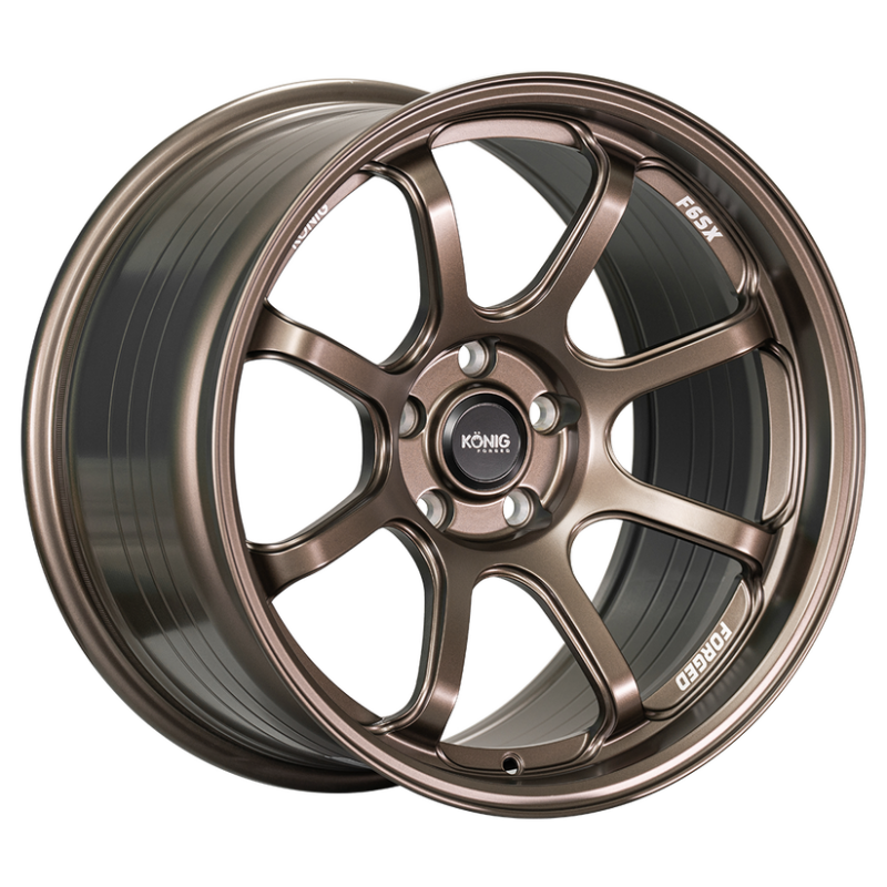 Konig F6SX18514408 Forged F6SX 18x11 5x114.3 ET40 Race Bronze Wheel (Knurled Bead)
