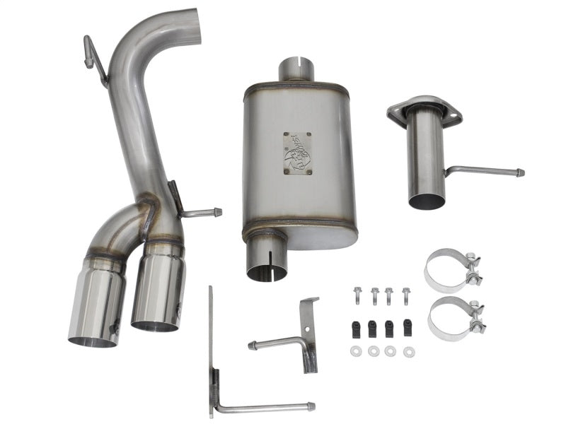 AFE 49-44061-P Series CB 3in Middle Side Exit SS Exht w/Polish Tips 15-17 fits