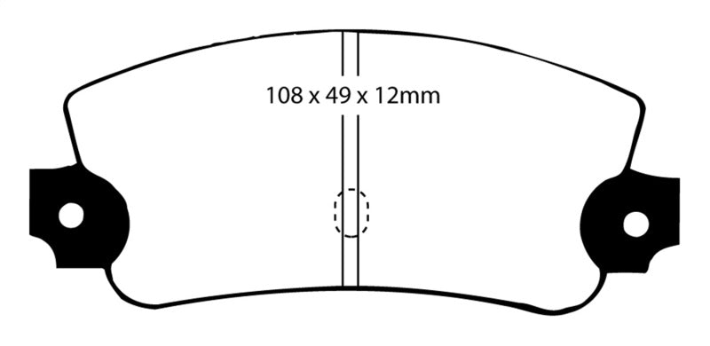 EBC DP2231 fits Lancia 75-81 Beta 1.8L Greenstuff Rear Brake Pads