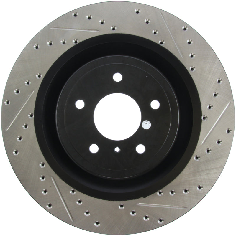Stoptech 127.42100L fits Infiniti G37 / Nissan 370Z SportStop Slotted & Drilled Front Left Rotor