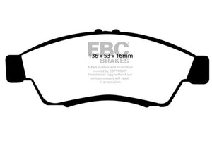 EBC DP21390 06-07 fits Suzuki Aerio 2.3 Greenstuff Front Brake Pads