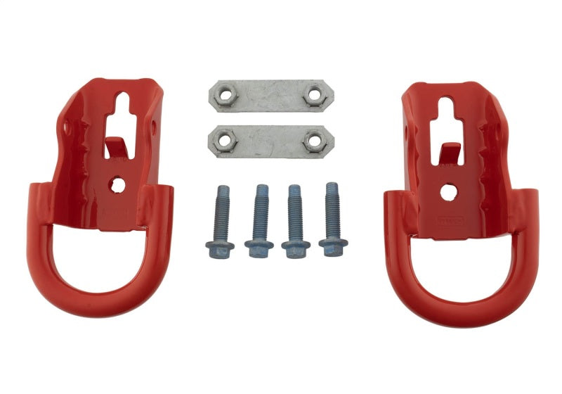 fits Ford 15-22 Racing M-18954-F15R F-150 Tow Hooks - Red (Pair)