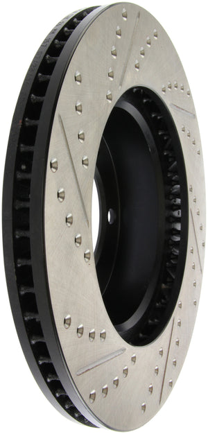 Stoptech 127.44118L 00-06 Toyota Tundra / 01-07 Toyota Sequoia Front Left Slotted & Drilled Rotor