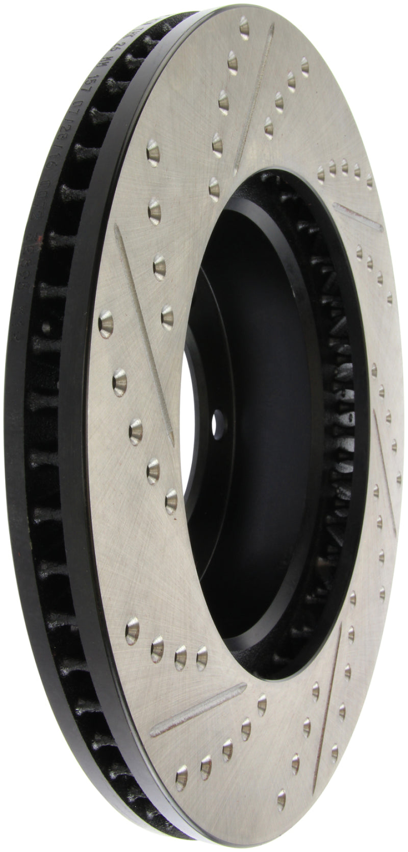 Stoptech 127.44118L 00-06 Toyota Tundra / 01-07 Toyota Sequoia Front Left Slotted & Drilled Rotor