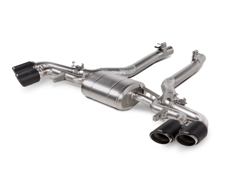 Akrapovic S-BM/T/35H 2024+ fits BMW X5M / X6M (Face Lift) Slip-On Line (Titanium