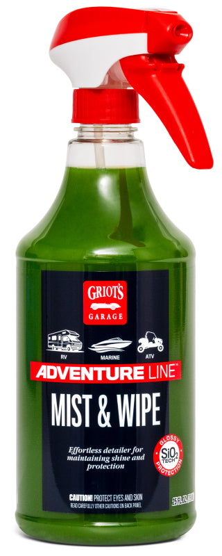 Griots Garage 10814 Adventure Line Mist and Wipe 25oz