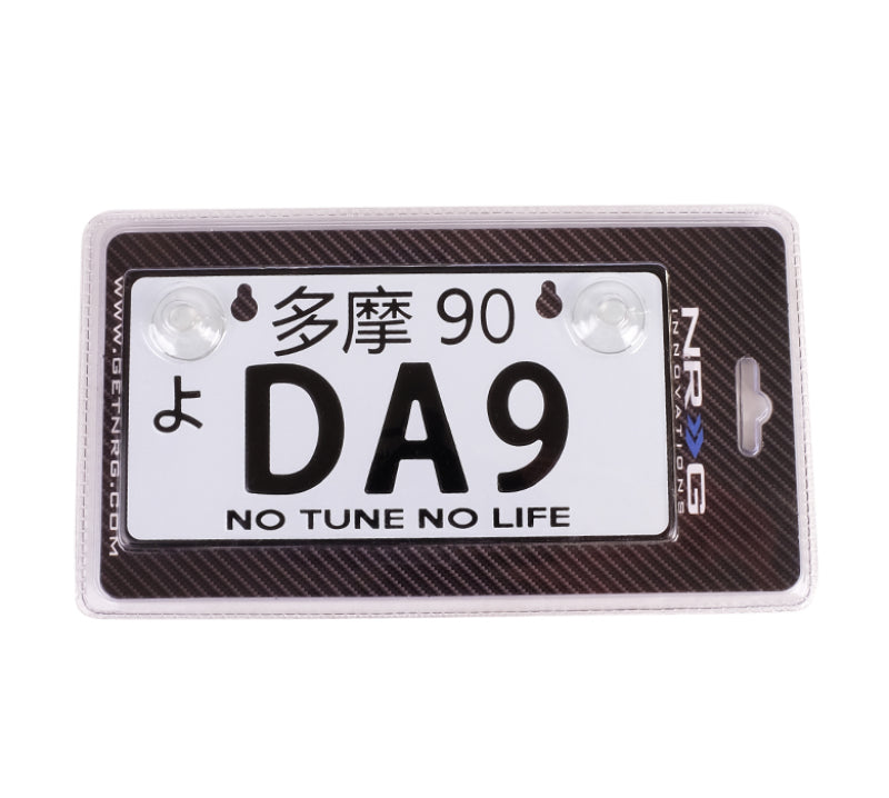 NRG MP-001-DA9 fits Mini JDM Style Aluminum License Plate (Suction-Cup Fit/Universal) - DA9