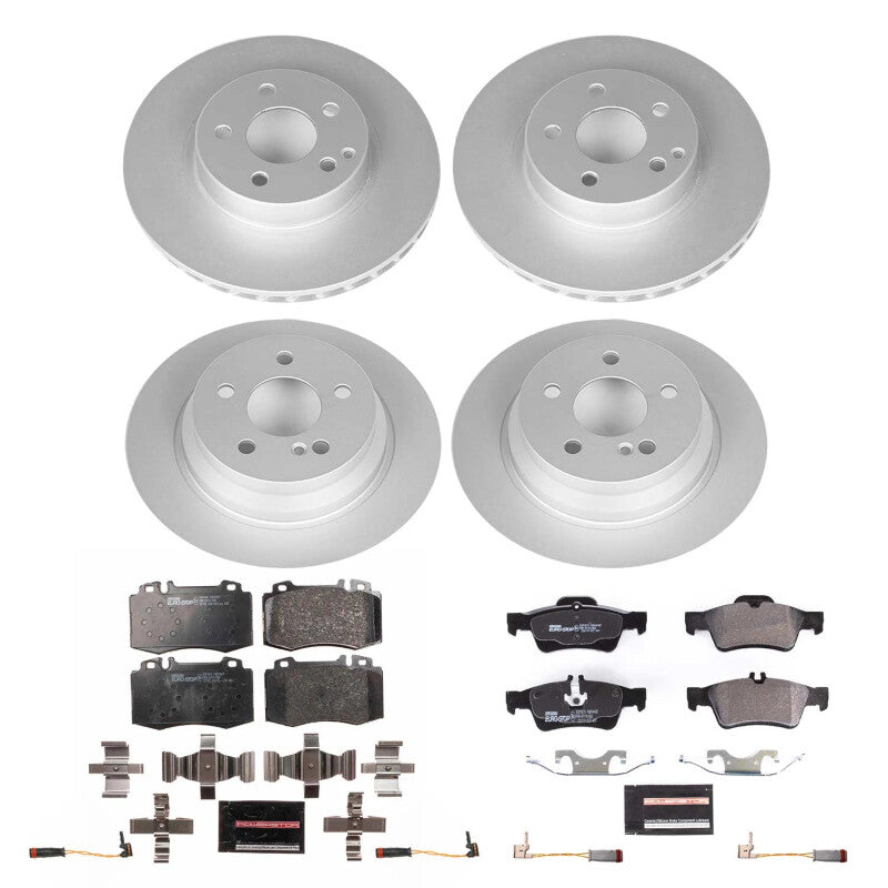 Power Stop ESK4512 fits Mercedes-Benz E350 Front and Rear Eurostop Brake Kit