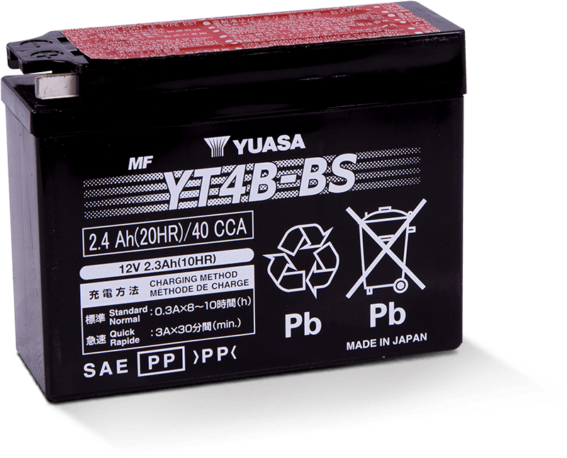 Yuasa YUAM62T4B YT4B-BSMaintenance Free AGM 12 Volt Battery (Bottle Supplied)