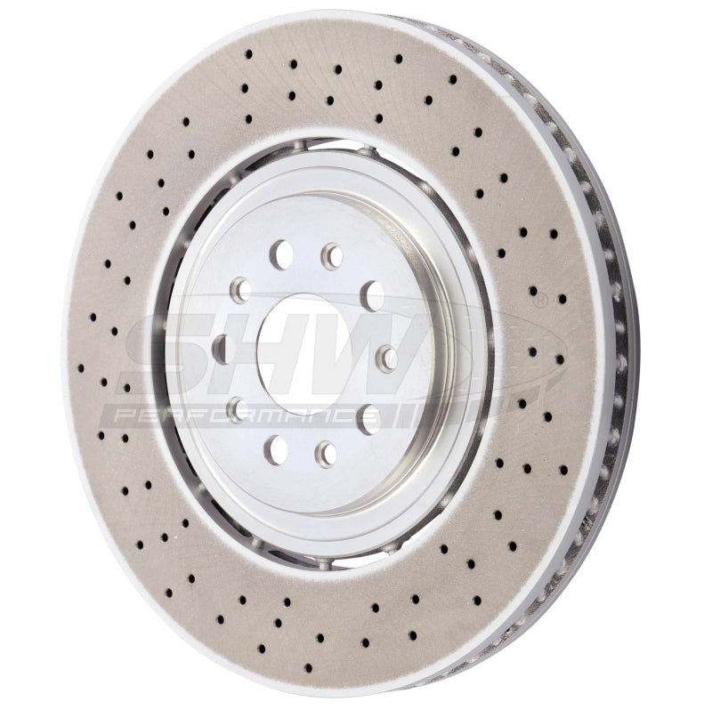 SHW Performance MFX41563 SHW 19-20 Maserati Levante GTS 3.8L w/Brembo Front Cross-Drilled LW Brake Rotor (670037769)