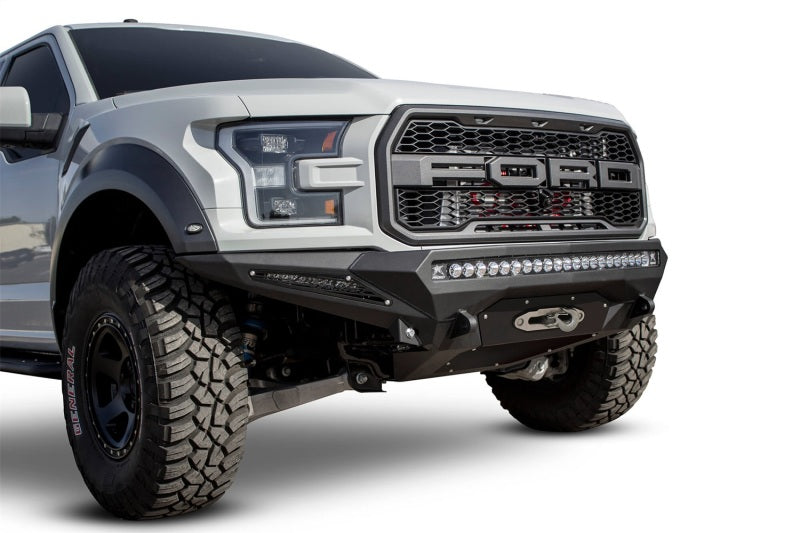 Addictive Desert Designs F111202860103 fits Ford 17-18 F-150 Raptor Stealth Fighter Front Bumper w/ Winch Mount