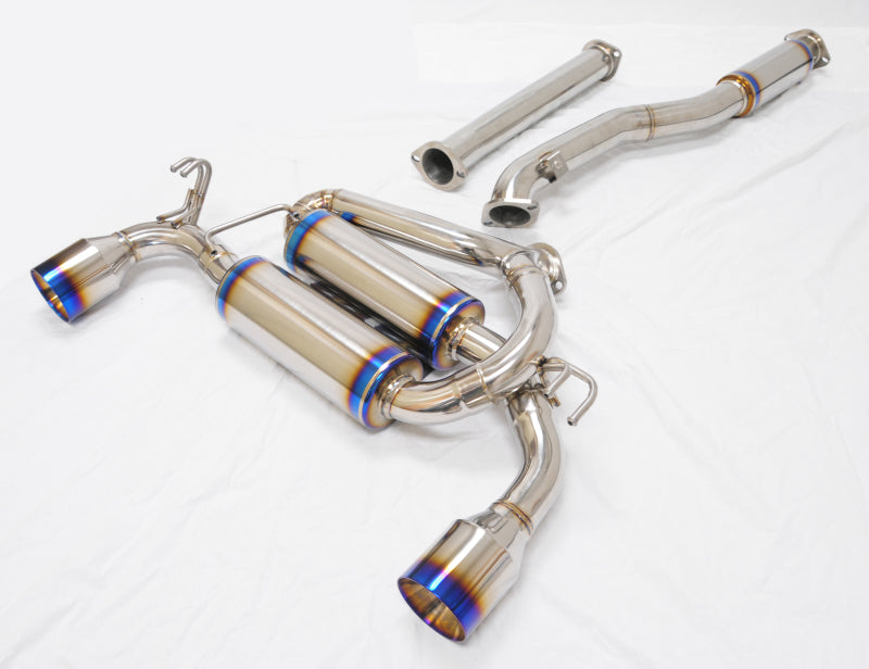 MXP MXSPCZ4A fits Mitsubishi 08-15 Evolution 10 w/2 Section Pipes T304 SP Exhaust System w/Dual Exit