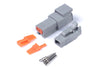 Haltech HT-031012 Matching Set of Deutsch DTM-2 Connectors 7.5 Amp Plug & Pins