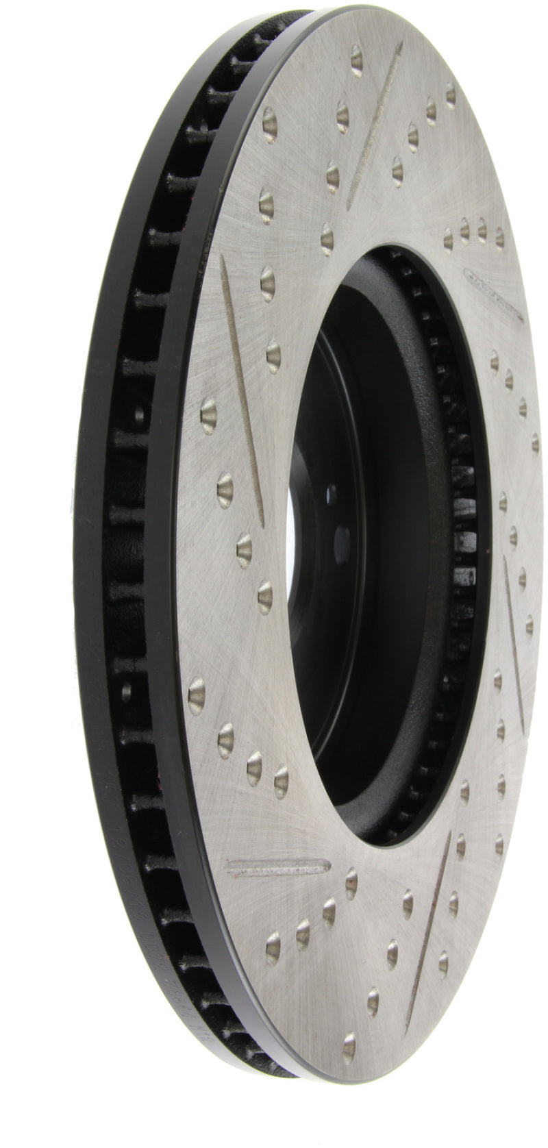 Stoptech 127.40086L Slotted & Drilled Sport Brake Rotor Front Left 13 fits Honda Accord Sport