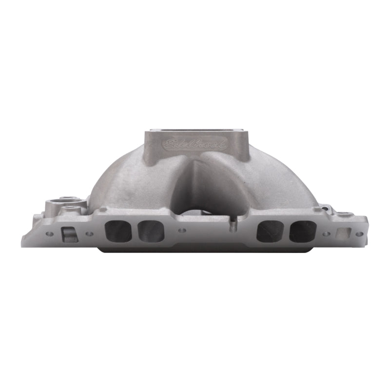 Edelbrock 2896 Manifold BBC Short Deck Super Victor 565 Conventional Rect Port Heads