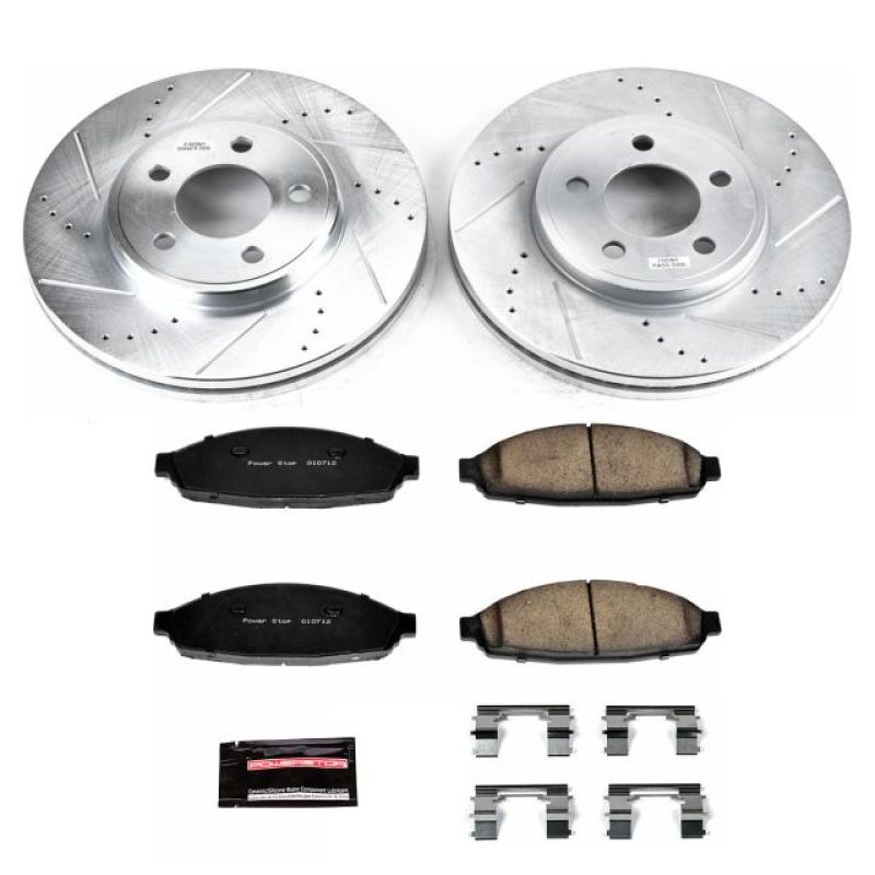 PowerStop fits Ford 03-11 Crown Victoria Front Z23 Evolution Sport Brake Kit