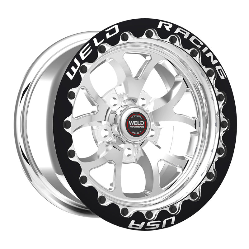 Weld  76MP511W65F S76 15x11 / 5x115 BP / 6.5 BS (Medium Pad) Polished Wheel Blac